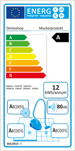EU-Energielabel Ipilum Shopsoftware